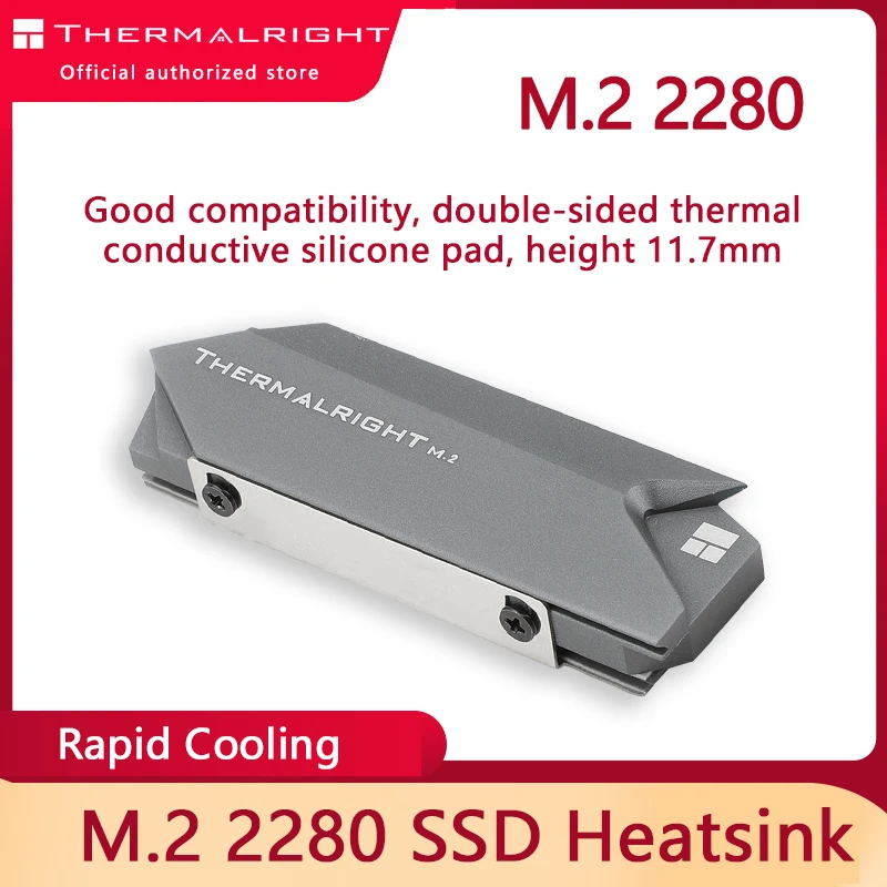 Thermalright M.2 2280 Pro Argb Liga de Alumínio Ssd Solid-state Disco Rígido de Refrigeração para m2 Dissipador de Calor 22*80 mm Radiador Mais Frio