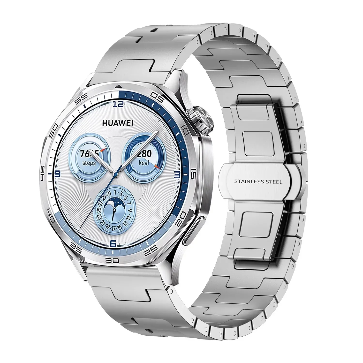 Ultra-Light Titanium Alloy Strap - Exquisite Silver/Black/Titanium Grey Finish