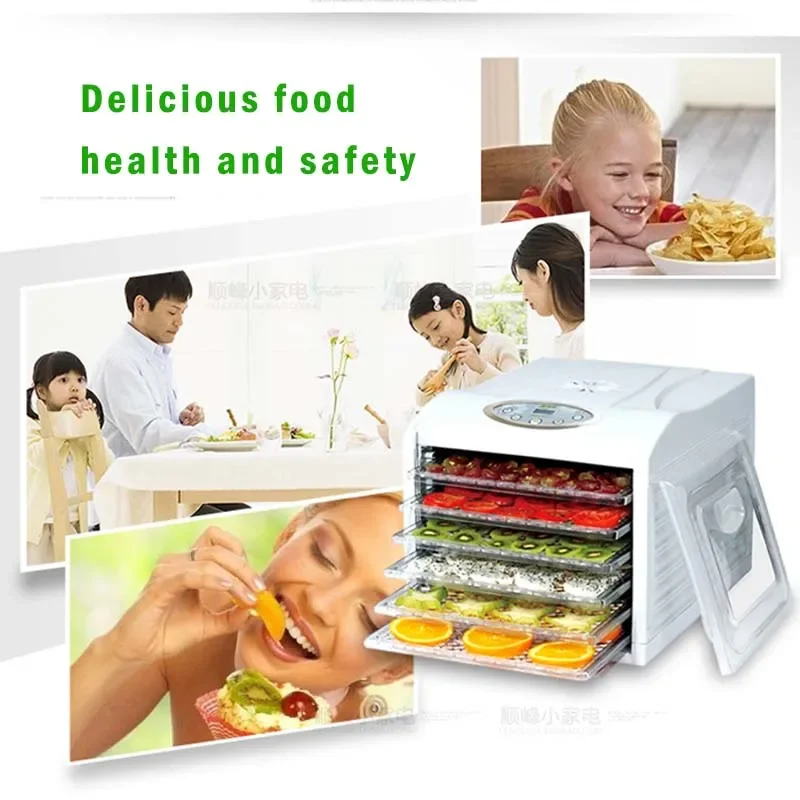 FD-980 Commercial Food Dehydrator Electric Fruit  Vegetable Meat Drying Machine Home Pet Food Dryer 220V 500W Food Processors 6