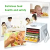 FD-980 Commercial Food Dehydrator Electric Fruit  Vegetable Meat Drying Machine Home Pet Food Dryer 220V 500W Food Processors 6