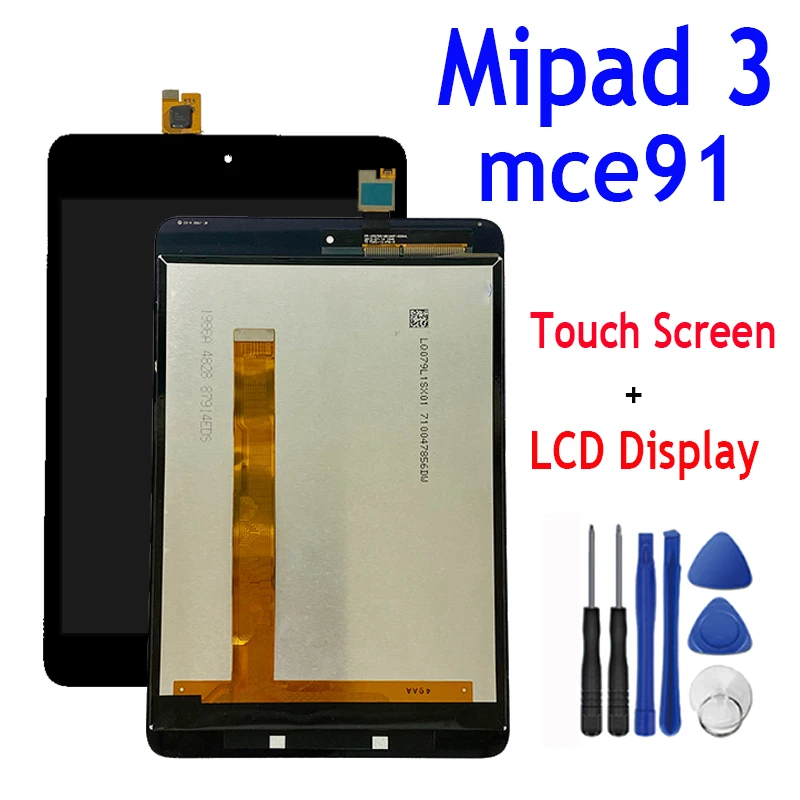 Для Xiaomi Mipad 3 mce91 сенсорный экран дигитайзер стекло + ЖК-дисплей сборка панель