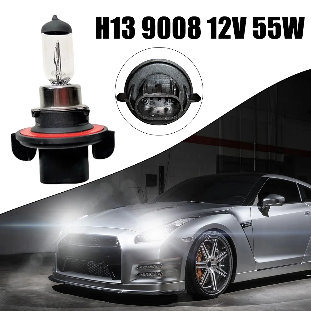 H13 9008 12V 55W Quartz Halogen Bulb White Halogen Bulb Car Headlight Bulb Quartz Material Car Accessories 3