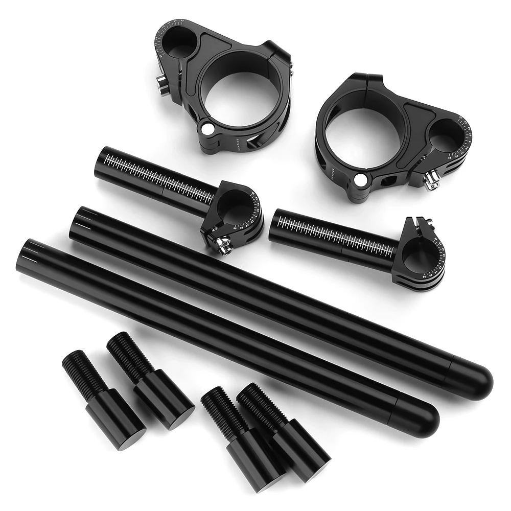 

Motorcycle Accessories For KAWASAKI ZX6R ZX7RR ZX10R NINJA ZX10RR ZXR400 ZZR1400 50MM Clip On Ons Fork Handlebars Riser Bar