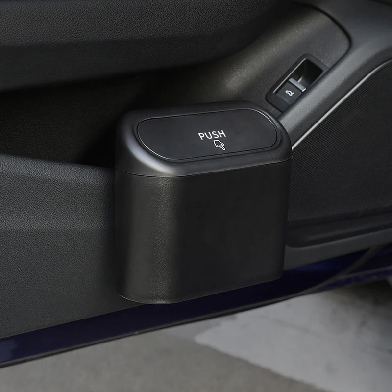 Car Trash Storage Bucket Car Door Hanging Trash Bag Automobile Interior Garbage Can