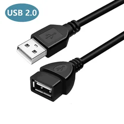 High - Speed USB 2.0 Extension Cable for Data Transmission (Available in Multiple Lengths)