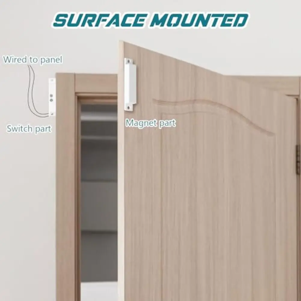 Sliding Window Reed Switch Security Sensor Window Reed Switch Sturdy Plastic Material Versatile ...