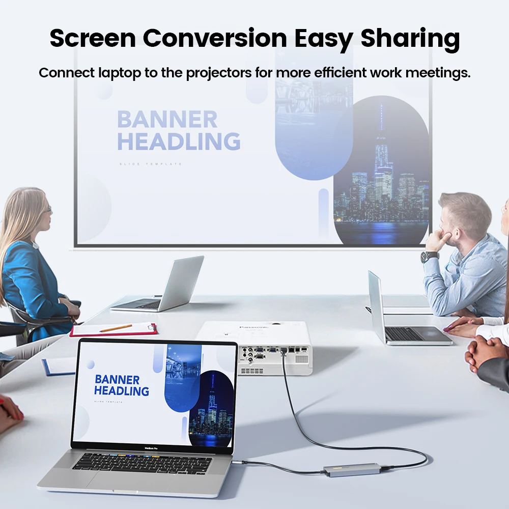 Toocki USB 6 In 1 HUB PD 100W Quick Charger Type C HUB Docking Station For Macbook Huawei Samsung 6 Ports Powered Splitter Exten