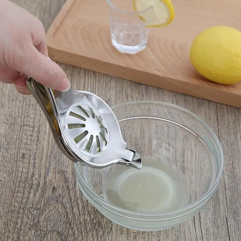 Q1QC Stainless Steel Small Manual Juicer Citrus Fruit Lemon Press Squeezer Filter Bowl Household Kitchen Gadget