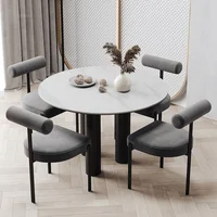 Luxury Nordic Dining Chairs Kitchen Furniture Simple Modern Home Dining Room Chair Three-foot Design Leisure Backrest Chair cn 2