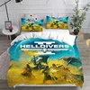 3D HELLDIVERS 2 Bedding Sets Comforter Quilt Bed Cover Duvet Cover Pillow Case Sets Kids Adult Size For Home Textiles 6