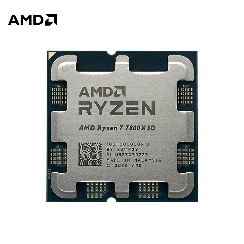 AMD RYZEN 7 7800X3D Brand New CPU Gaming Processor AMD R7 7800X3D 8-Core  16-Thread 5NM 96M Socket AM5 Without Fan PC Gamer
