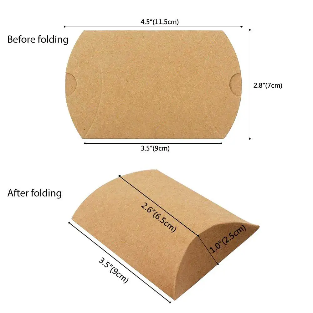 50 Scatoline Portaconfetti In Carta Kraft Con Corda Di Canapa - Bomboniere Rettangolari 5x5x5 Cm Per Matrimoni, Comunioni, Battesimi E Feste - 3