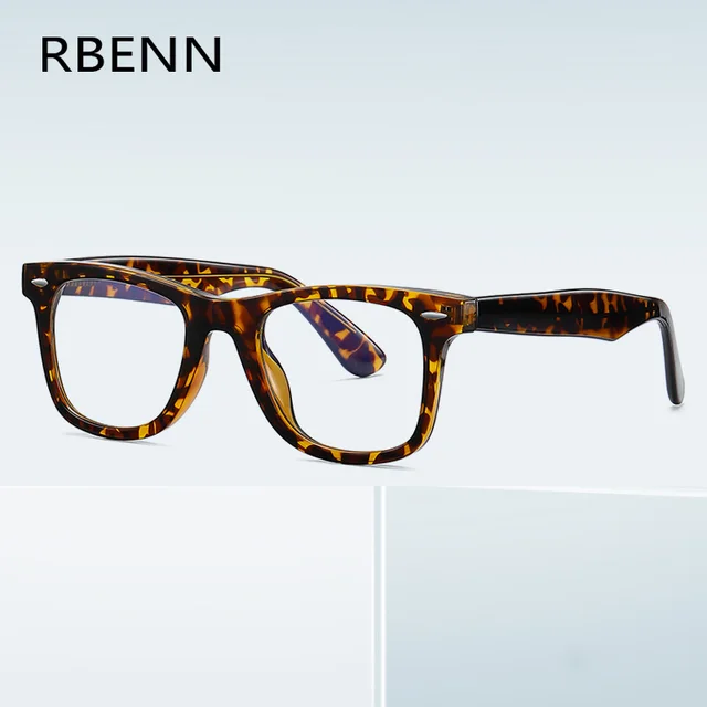 RBENN nouveau classique Anti lumière bleue lunettes de lecture hommes femmes mode Rivet carré presbytie lunettes lecteurs d'ordinateur + 1.5 1.75 1