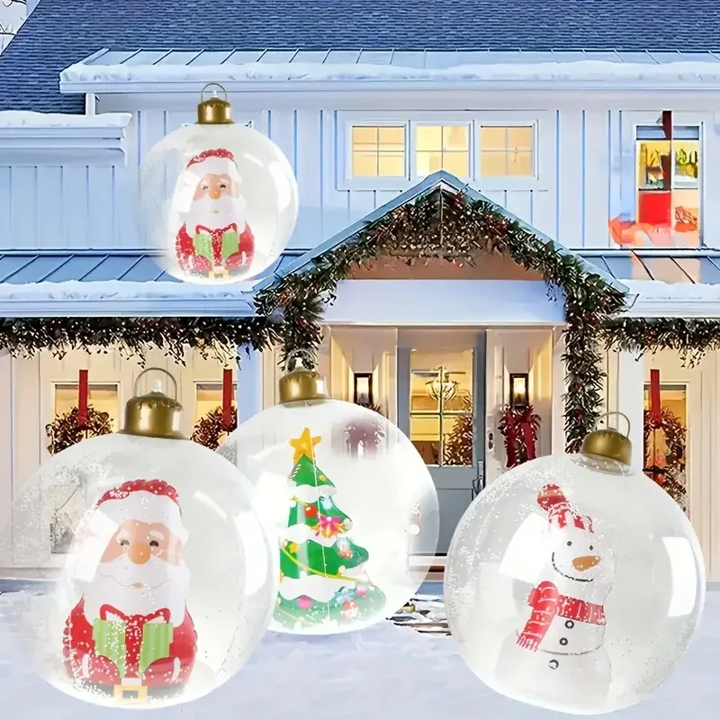PVC Inflatable Christmas Decorations Santa Snowman Xmas Tree