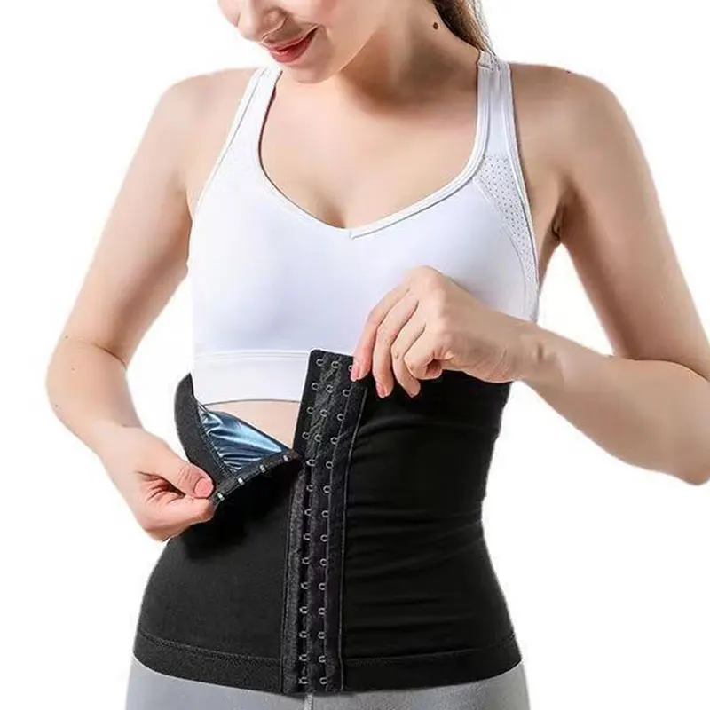 Buckle Waist Trainer Burst Sweat Corset Sauna Slimming Belt Sweat Body Burning Shaper Weight Loss Breasted Waist Training Belly