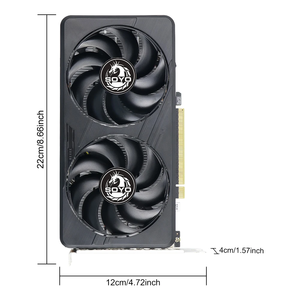 SOYO Graphics Card GTX1060, 6G 3G DDR5 192bit HDMI DP×2 Compatible for Desktop Gaming Computer Components GPU Video Card - Image 3