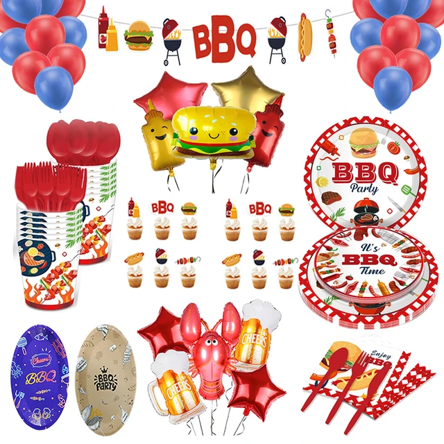 Søgemaskine optimering Justering At interagere Bbq Party Decorations | Barbecue Party Plate | Barbecue Decoration - Party  & Holiday Diy Decorations - Aliexpress