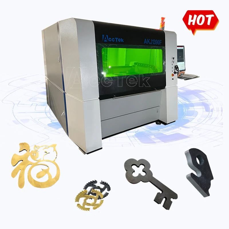 Hoge Snelheid Cnc Fiber Lasersnijmachines Plaatwerk 1000W 1500W 2000W Lasercutter Metall 1390