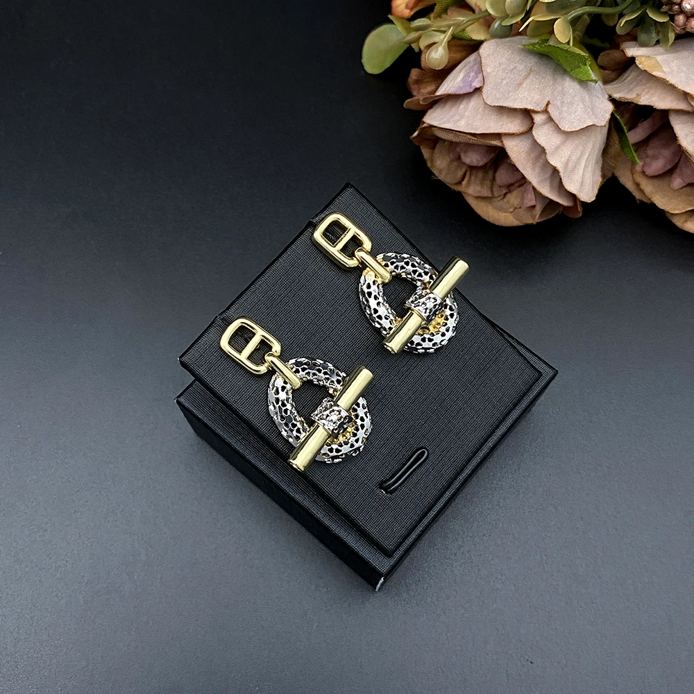 JRH Luxury Women's Jewelry Set 18K Gold Plated 4 Piece set Necklace Earrings Ring Bangle Suitable Wedding Banquet Party Gift set