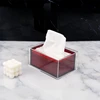 Creative Transparent Acrylic Tissue Box Living Room Paper Box Holder Simple Coffee Table Napkin Storage Box Decorative Ornament 2