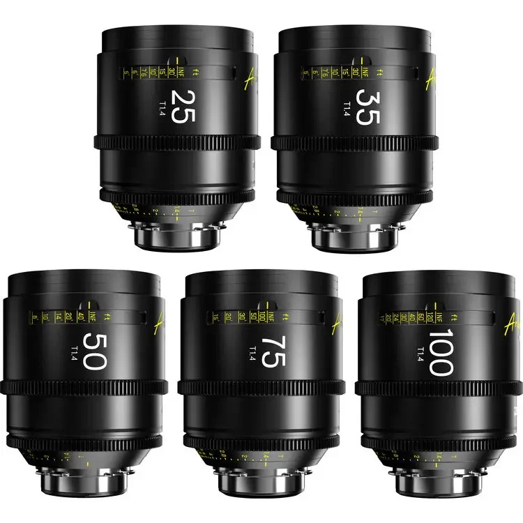 DZOFilm Arles 14mm T1.9 21mm 25mm 35mm 40mm 50mm 75mm 100mm T1.4 135mm T1.8 180mm T2.4 FF/VV 프라임 시네 렌즈 (ARRI PL 마운트용