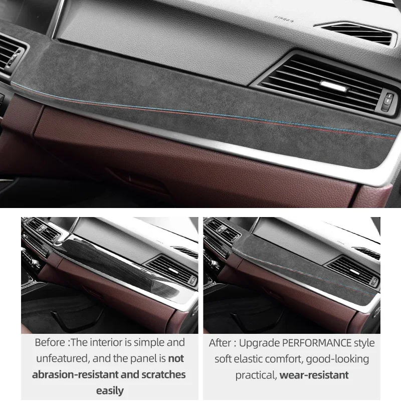 アルカンタララップ車のダッシュボードパネル abs カバートリム車室内装飾 bmw F30 F31 F32 F34 F36 3gt 3 4 アルカンタララップ車のダッシュボードパネル abs カバートリム車室内