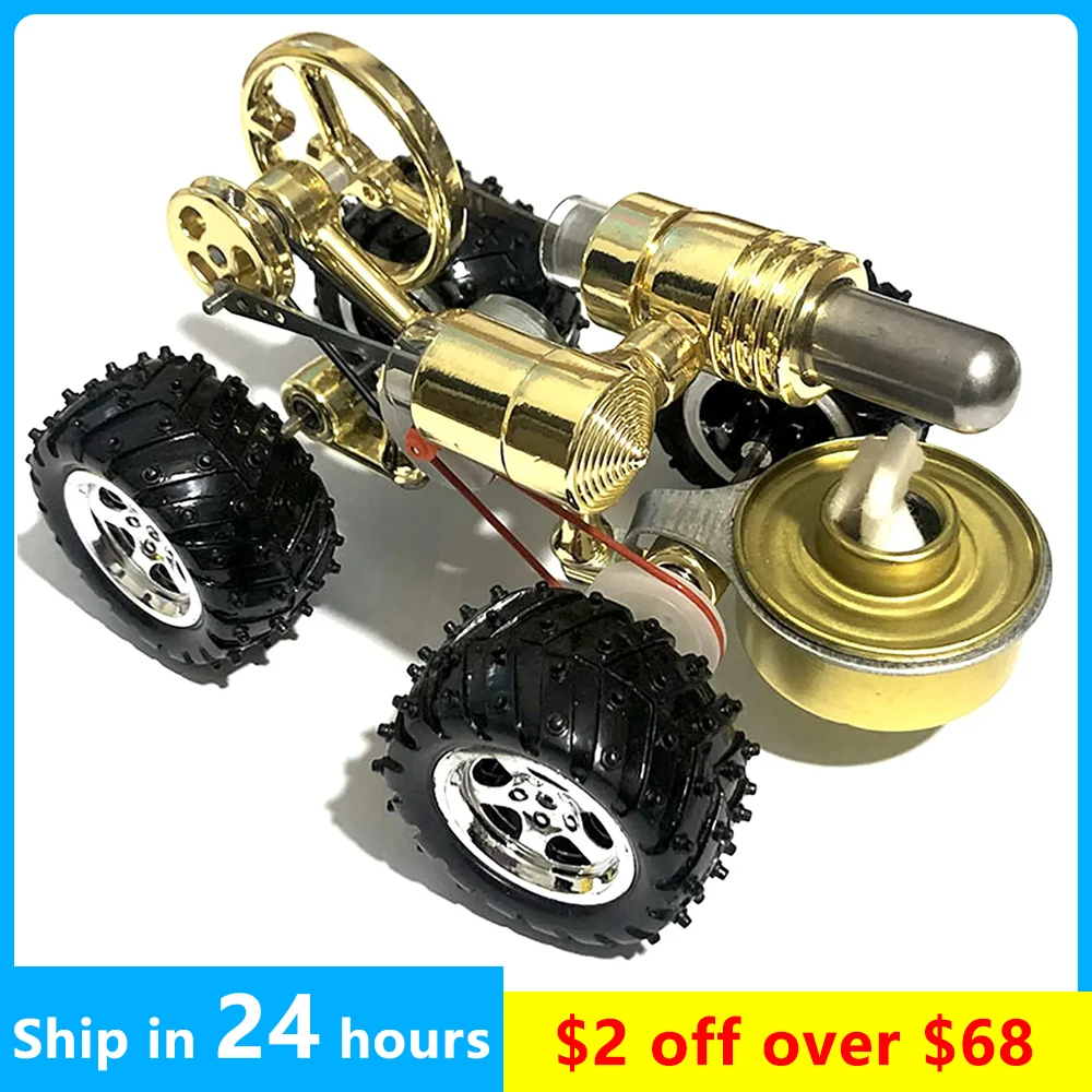 Stirling Engine Model Car Motor Educational Physics Science Experiment Toy Gift steam power experimental toy stirling motor car educational toy physics experimental equipment