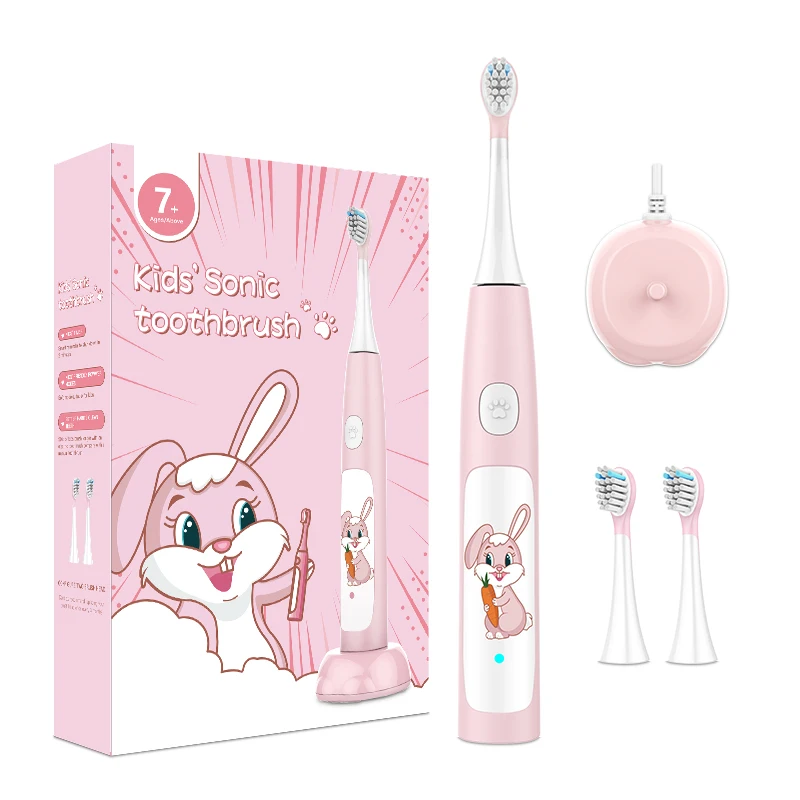 

Oem IPX7 Waterproof Rechargeable Cartoon Design Smart Children Sonic Electric Toothbrush