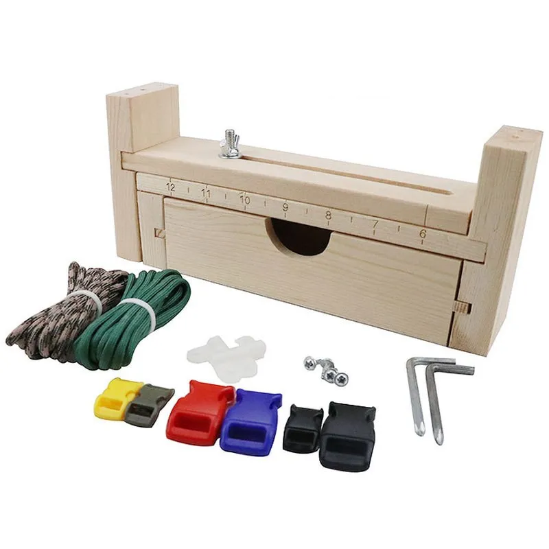 Diy Tool Bracelet Woven Workbench Length Adjustable Manual Wooden Paracord Jigs Set Rope Weaving