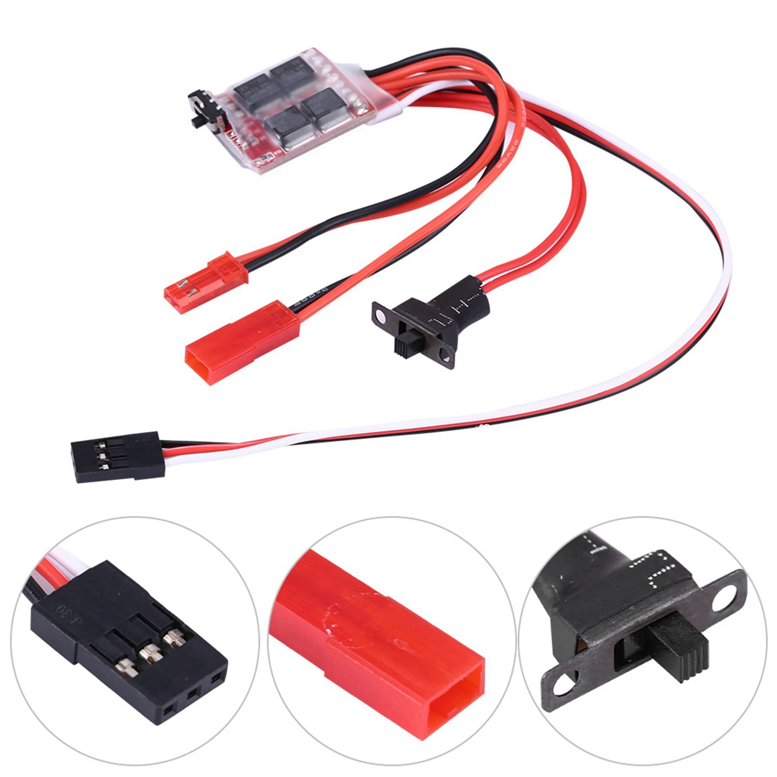 20A Brushed ESC 20A Brushed ESC Electronic Speed Controller With Brake for RC Car/Boat Brushed ESC Electronic Speed Controller