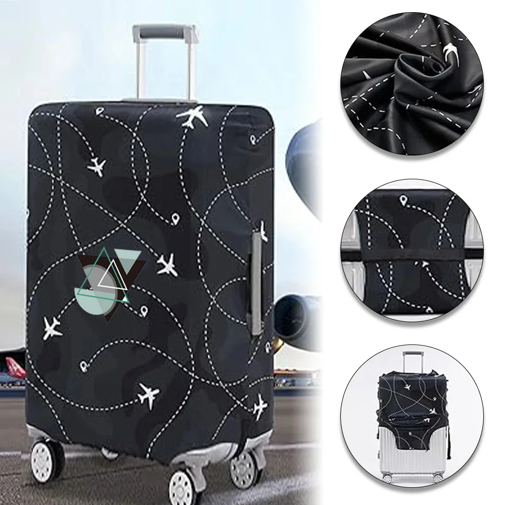 Suitcase Protective Cover Wear Resistant Elastic Fabric Shape Series Dust Cover for 18-32inch