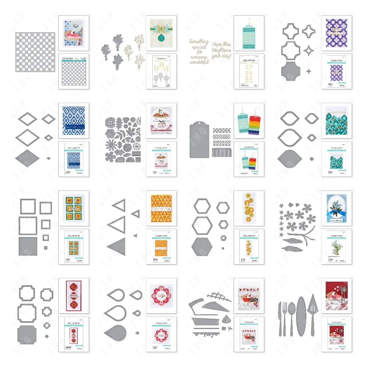 

Hexagons Triangles Square Frames Hot Foil Plates and Dies Scrapbooking Decoration Drawing Layered Stencils Craft Embossed Molds