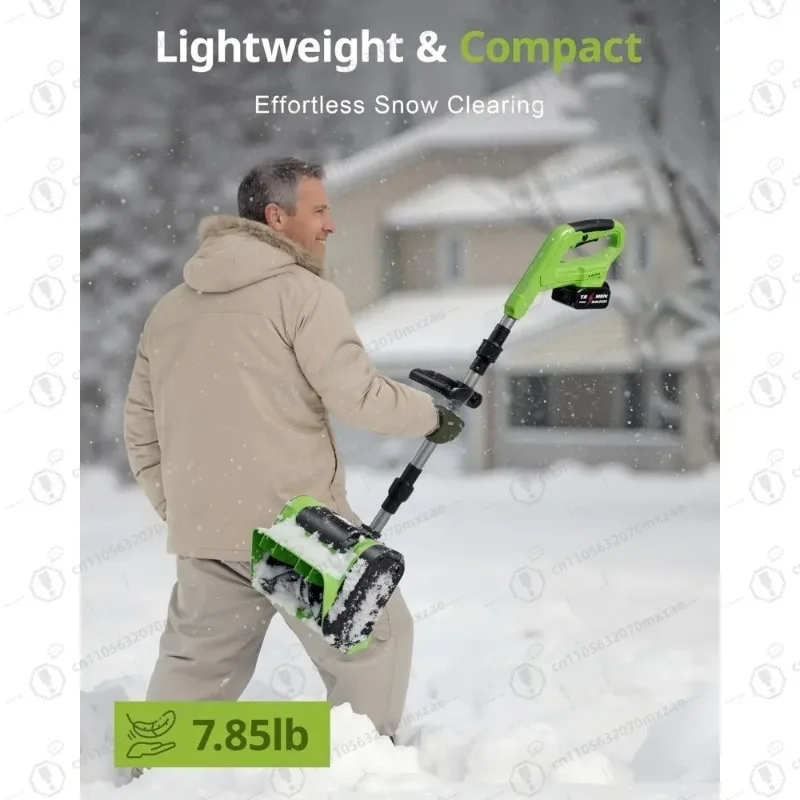 12인치 48V 무선 전기 제설기, 주차로 및 보도 제설용 방향 조절판이 있는 배터리 구동식 제설기