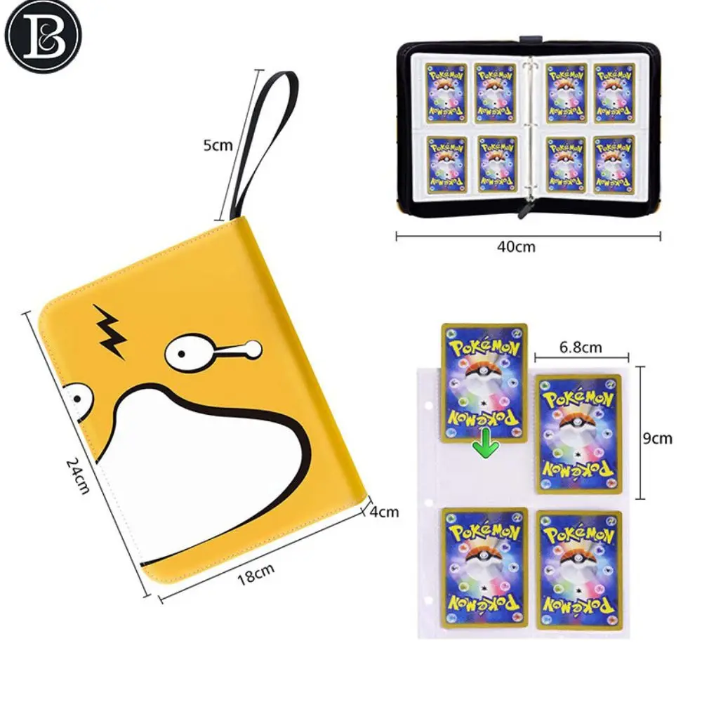 Trading Card Binder para Pokemon Cart&atilde;o Cole&ccedil;&atilde;o Titular do livro personalizado 50 mangas 400 bolsos