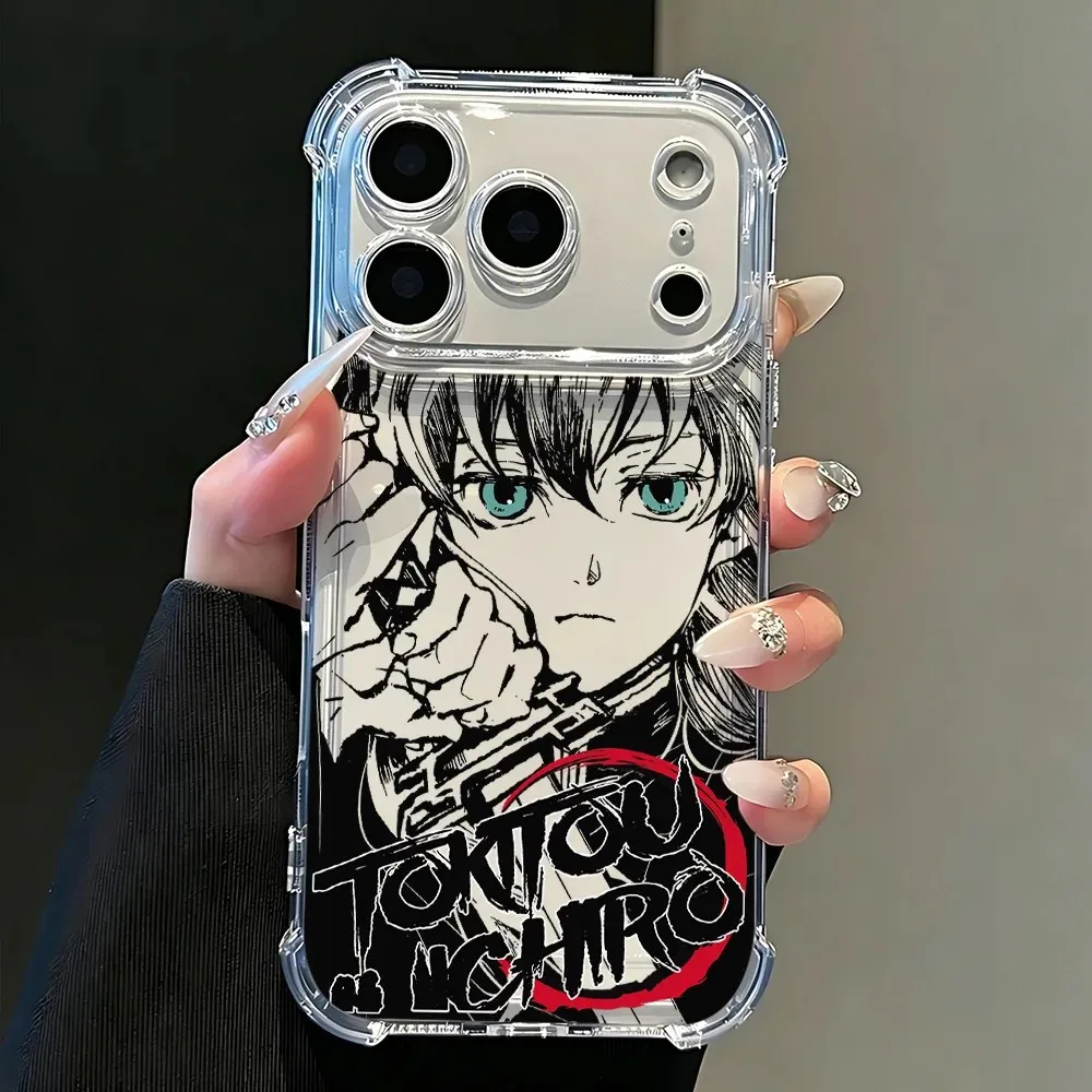 Clear TPU Anti-Fall Phone Case with New Demons Slayers Design