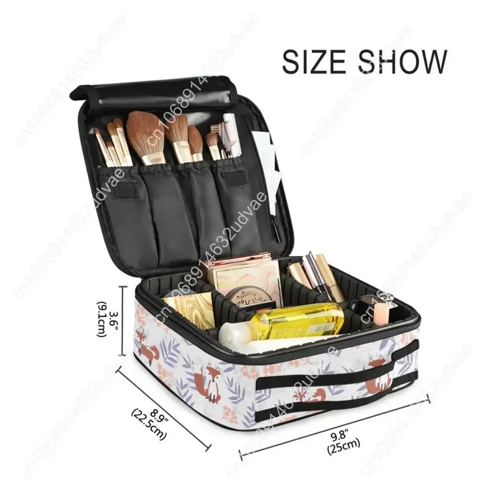 Christmas Printing Luxury Professional Cosmetic Makeup Bag Travel Organizer Case Beauty Necessary Make Up Storage Beautician Box