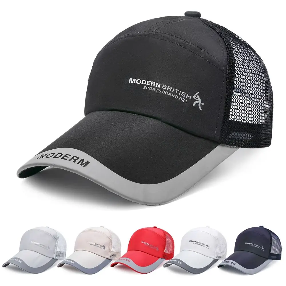1PC New Baseball Summer Mesh Cap Women Men Hot Sport Cool Fashion Outdoor Popular Visor Cap Adjustable Quick Dry Sun Hat
