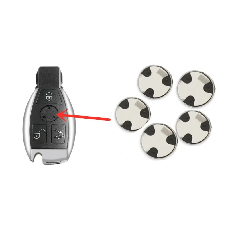 13mm Remote Car Key Emblem Sticker for Mercedes Benz Remote Car Key Insignia Sticker 2/10PCS