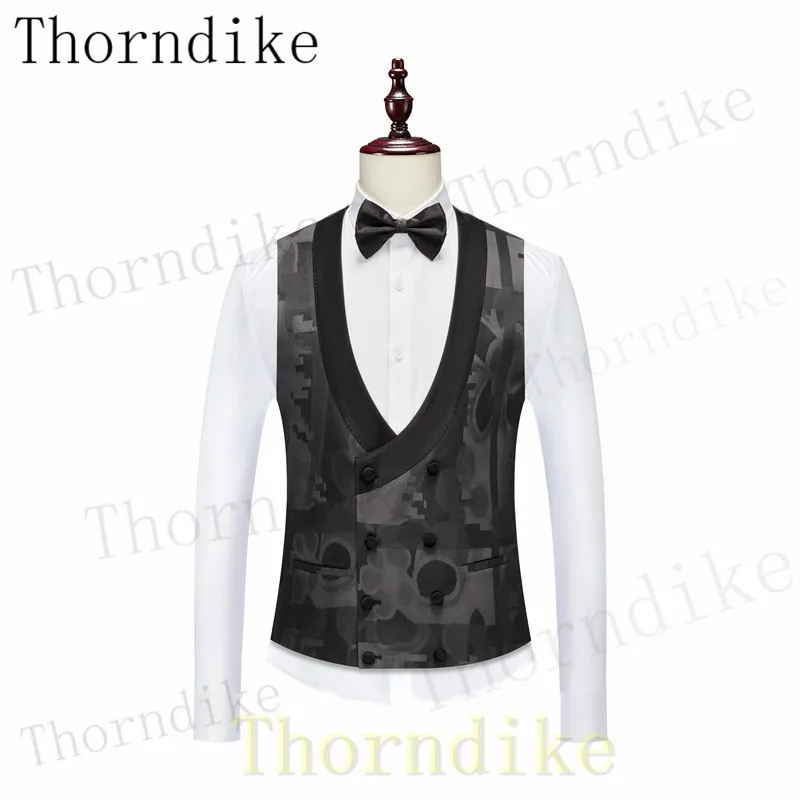 Formal Suit Thorndike 3 Pcs Set Blazers Jacket Pants Vest Men's Casual Business Groom Wedding Suits formal suit
