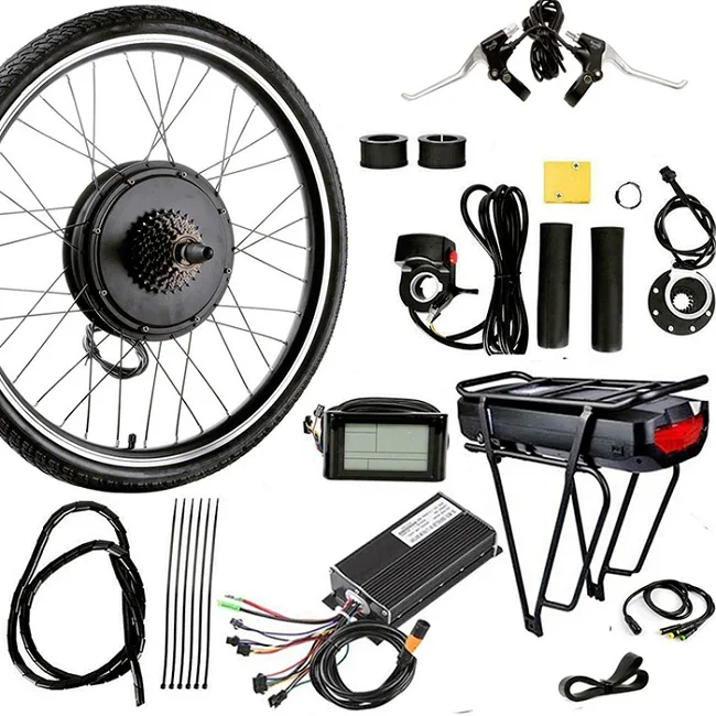 

OEM hot sale 48V 500W ebike kit Rear Motor Wheel LCD display 16" 20" 24" 26" 27.5" 28" 29" Electric bike conversion