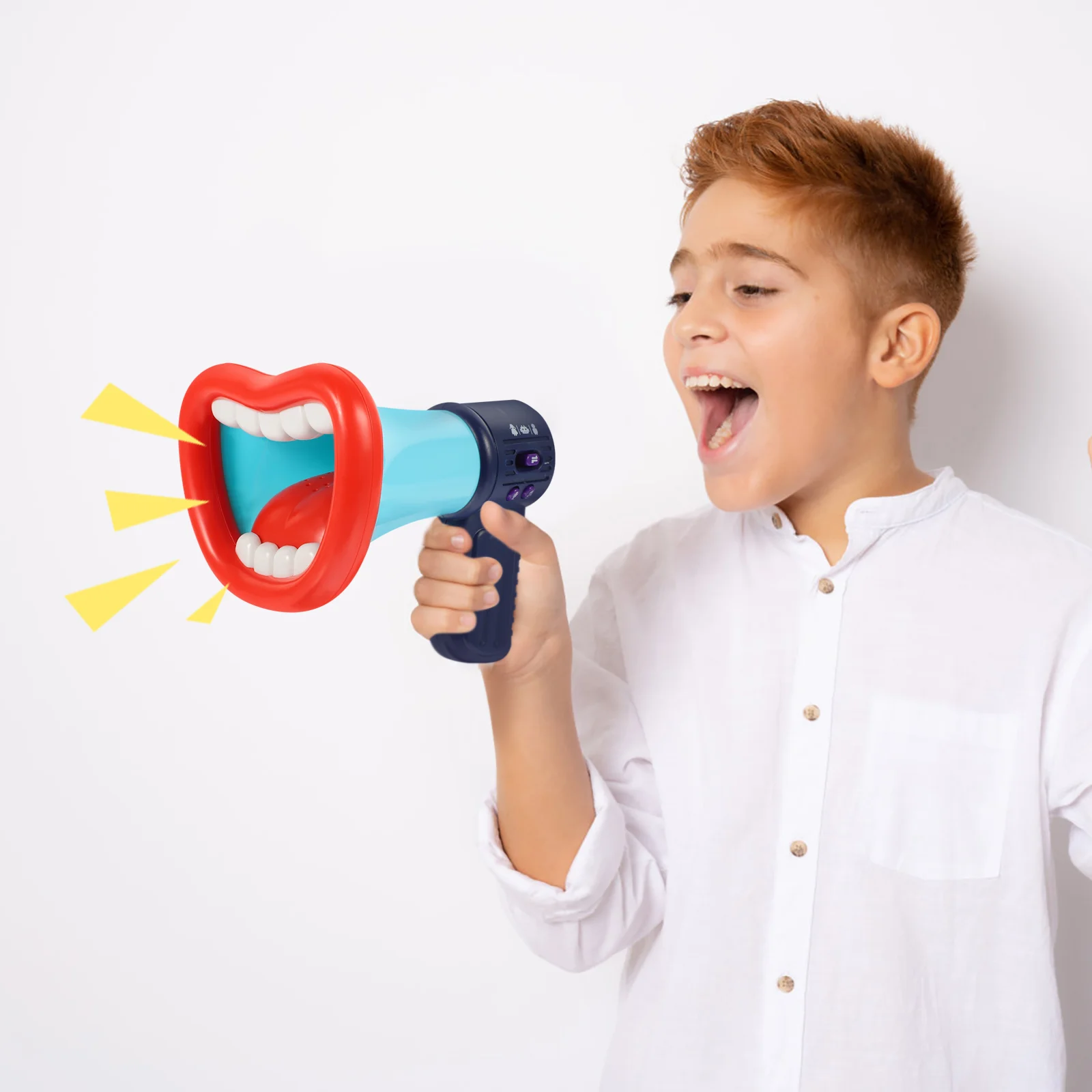 Handheld Voice Changing Loudspeaker Kids Toys Megaphone Gifts Souvenirs Team Sports Plastic Lightweight Fun Creativity Child