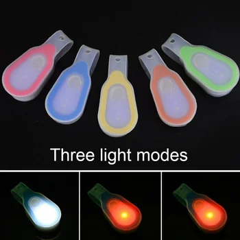 LED 안전 조명 충전식 클립 온 마그네틱 실리콘 조명, 3 가지 조명 모드 손전등, 하이킹, 워킹, 러닝, 조깅용