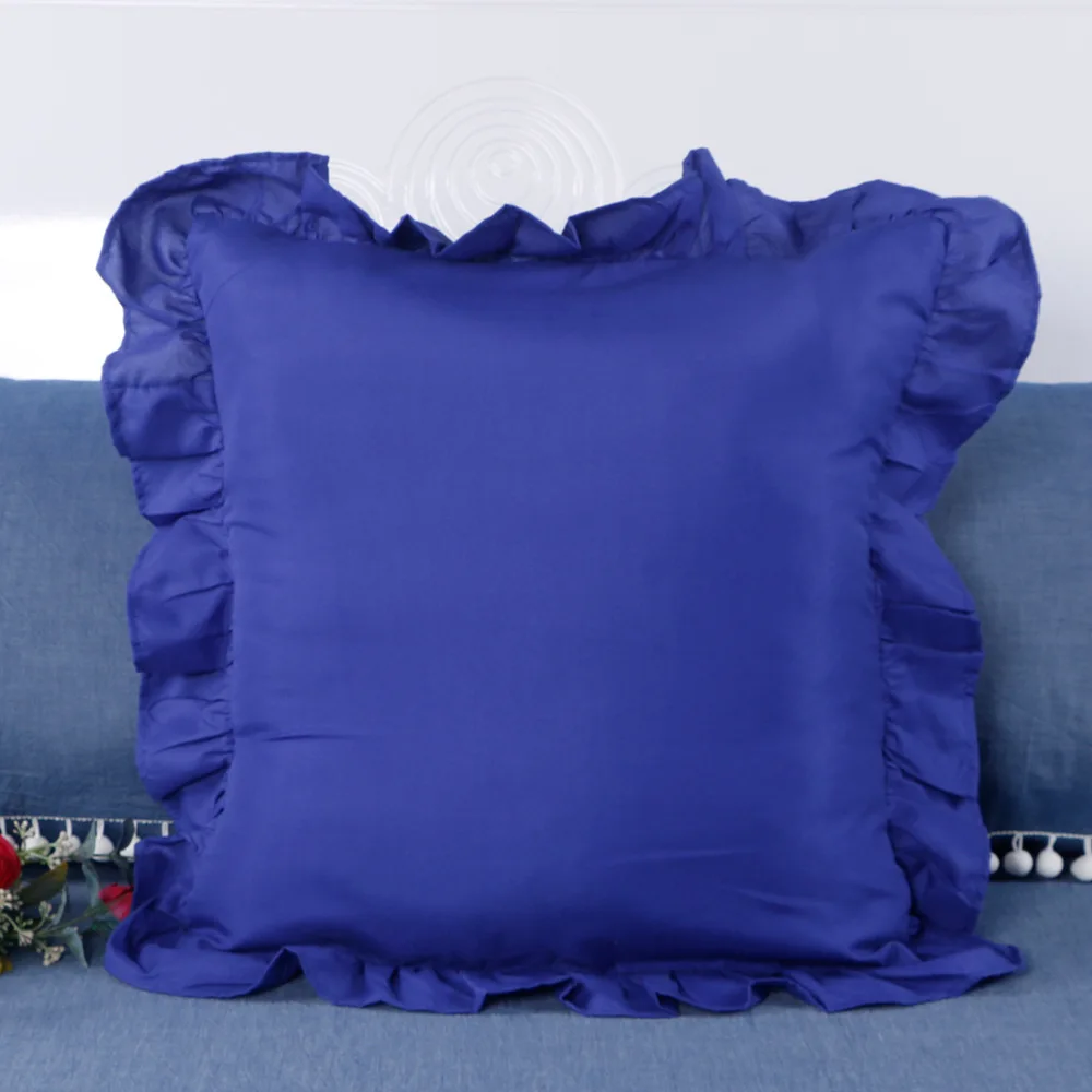 Vintage-Inspired Ruffled Pillowcase – Farmhouse French Shabby Chic Bedding Accent