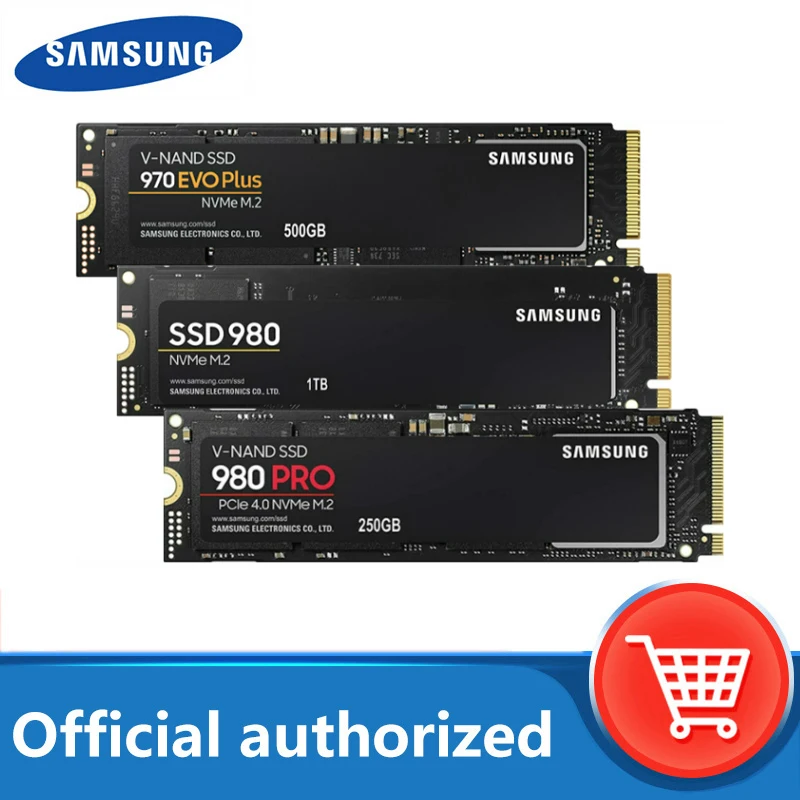 Внутренний твердотельный накопитель SAMSUNG SSD M.2 500 Гб 970 EVO Plus NVMe 980 PRO ТБ жесткий диск