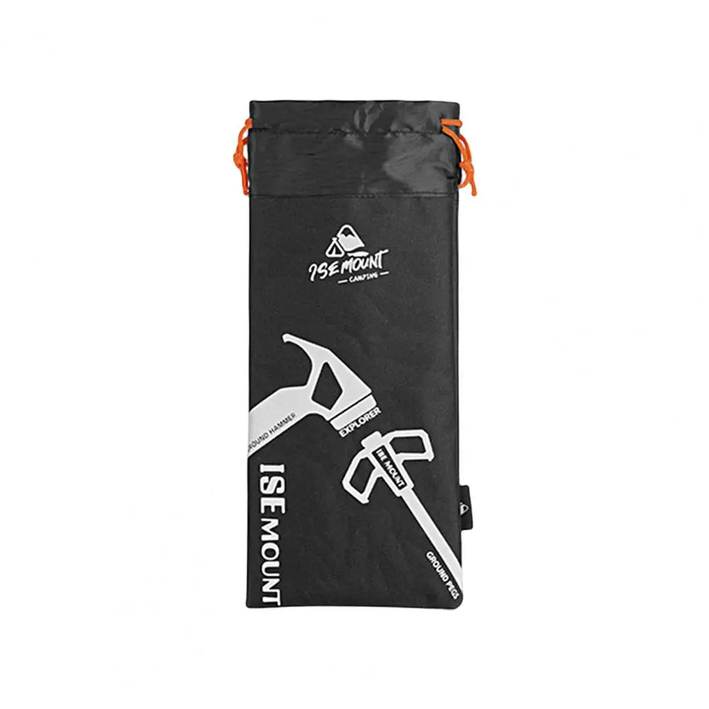 

Hammer Storage Bag Lightweight Large Capacity Reusable Windbreak Rope Hammer Ground Nails Storage Pouch Camping Storage