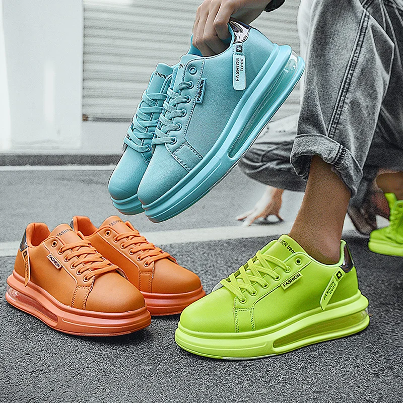 Fashion Brand Sneakers Men Casual New Soft Comfortable Pu Leather Breathable Flats Shoes For Man Tenis Masculino_voghion.com