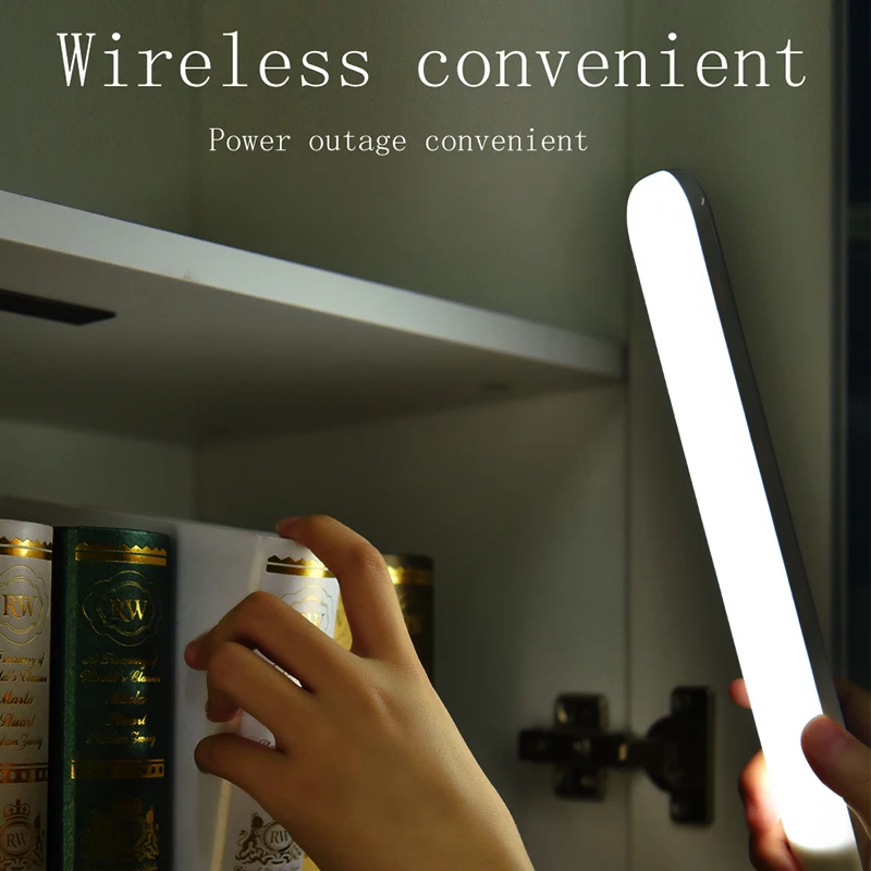 Led Button Control Lamp P10,.Cordless Under Cabinet Lighting with Built-in Rechargeable Battery, wall lamps