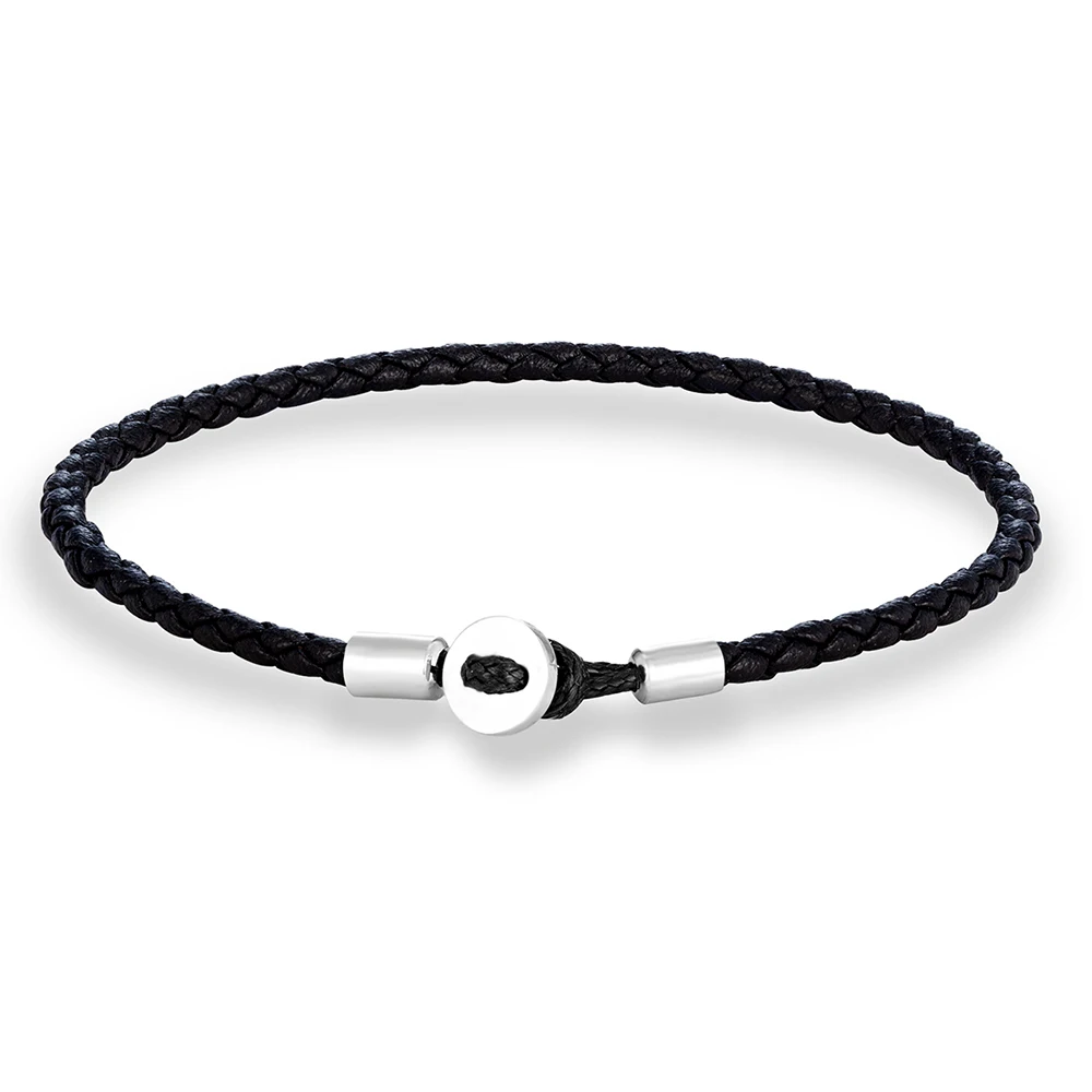 Stainless Steel Leather Bracelet For Men Women Couple Jewelry Gifts charm