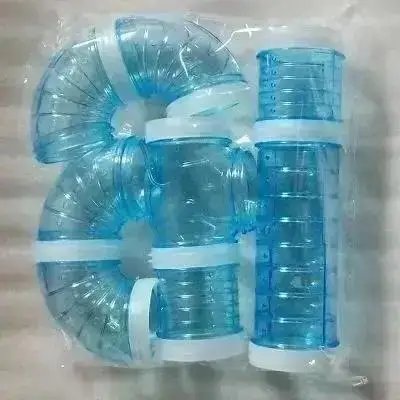 Neue U-typ Kunststoff Rohr Linie Rohre Training Spielen Verbunden Externe Tunnel Spielzeug Für Kleine Tiere Hamster Käfige Produkt versorgung – Detail 3