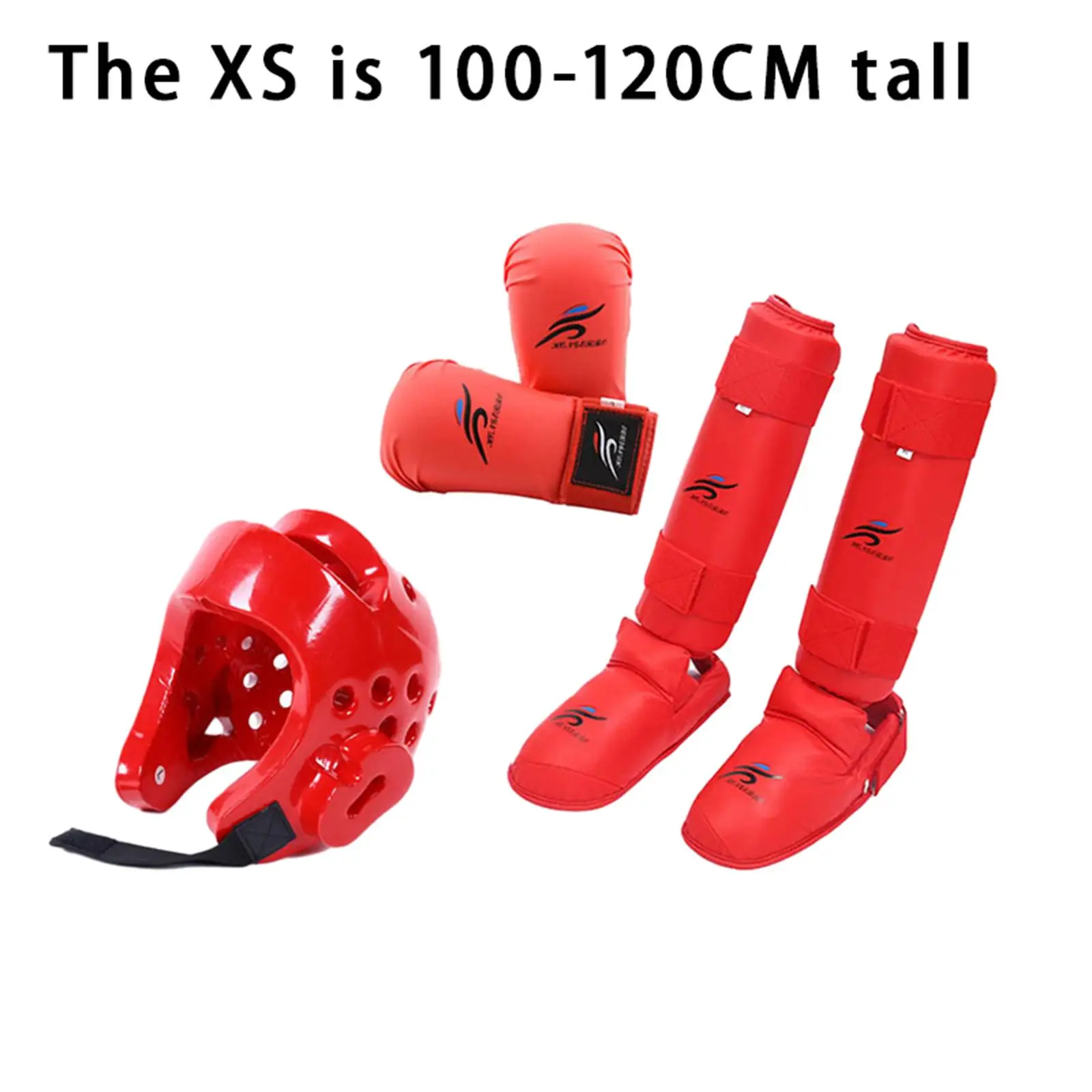 Karate Sparring Gear Set with Shin Guards for Kickboxing Taekwondo Karate